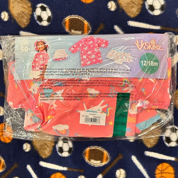 UV Skinz Kids 3-piece Swim Set, Unicorn - Picture 7 of 10